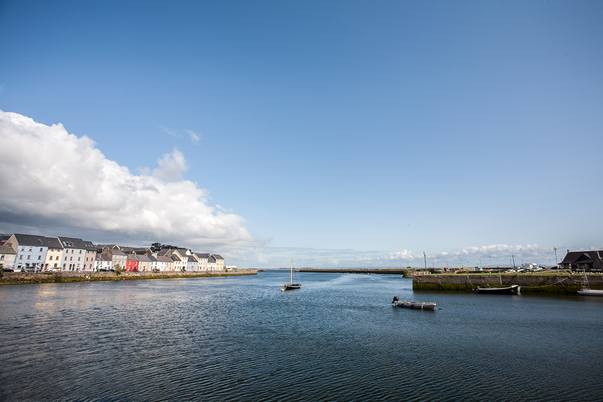 Photo of the Claddagh, overlooking the Long Walk in Galway City