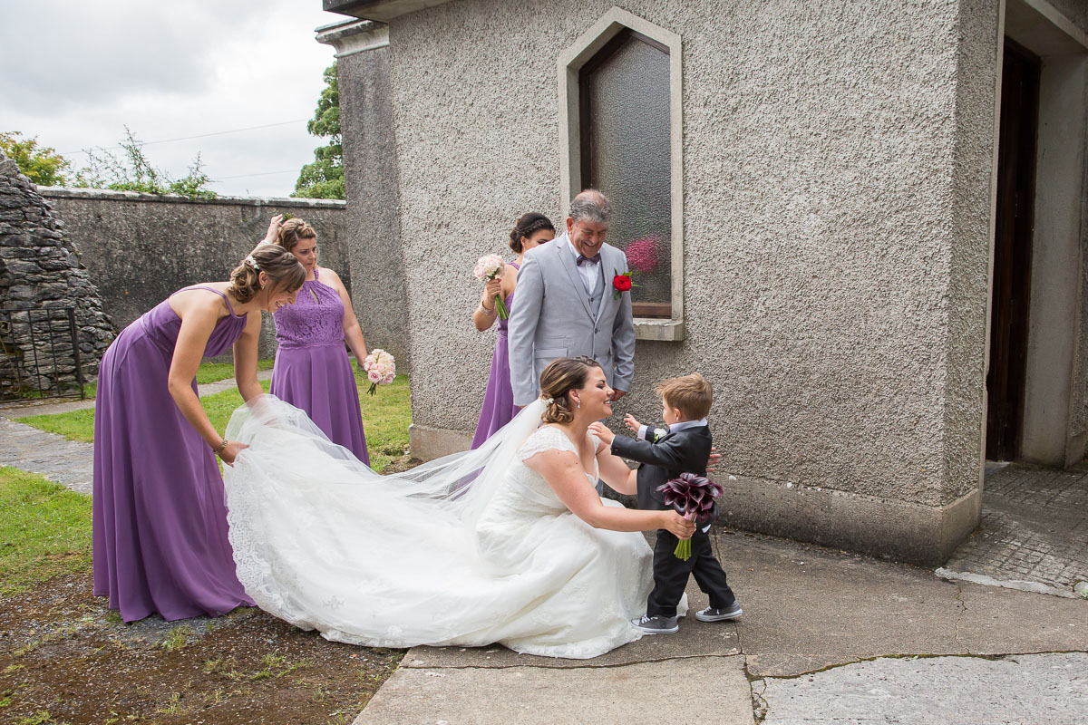 A wedding image from the Ardilaun Hotel